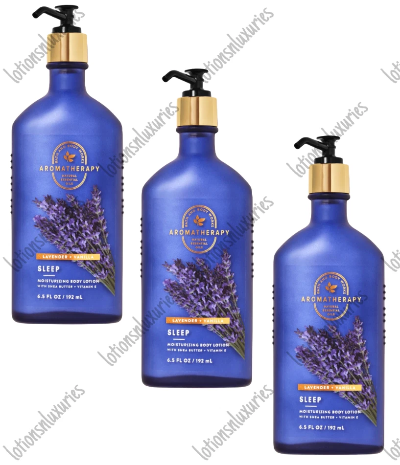 Bath & Body Works LAVENDER VANILLA Sleep Aroma Body Lotion 6.5 oz Lot of 3 - Image 1 of 1