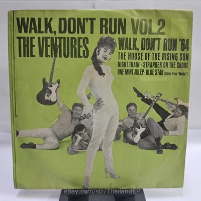 THE VENTURES /THE HOUSE OF THE RISING SUN /WALK, DON'T RUN 64 / THAI EP 7" - Image 1 of 4