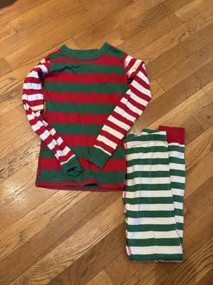 Hanna Andersson Knit 6T Christmas Striped Pajama Set - Image 1 of 4