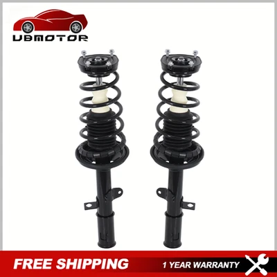 Set 2 Rear Complete Shock Struts w/ Spring For 93-2002 Toyota Corolla Geo Prizm - Image 1 of 4