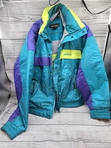 Nevica Ski Jacket Mens Neon Function 18 System Coat Vintage 90s Size 42 US READ - Picture 1 of 15