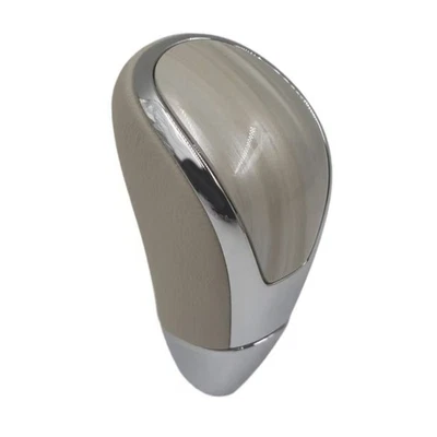 Beige Chrome Gear Shift Knob Handle for Nissan For Murano 2015 to 2018 - Image 1 of 4