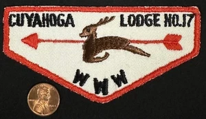 BSA OA CUYAHOGA 17 619 56 440 GREATER CLEVELAND OHIO FF F1a FIRST FLAP MINT! - Bild 1 von 4