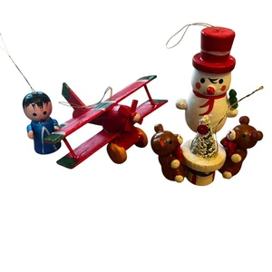 Vintage Weihnachtsschmuck aus Holz - Bild 1 von 5