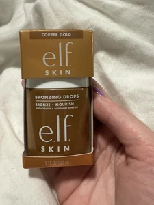 New ELF Skin Bronzing Drops Copper Gold Bronze 3 1oz 30mL - Picture 1 of 6