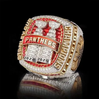 2025 NOVO Anel Florida Panthers/ #63 MARCHUAND/ Anel NHL / Tamanho 11 - Imagem 1 de 4