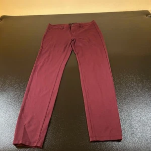 Liverpool Los Angeles Pants Stretch Casual Straight Burgundy Womens 10 30x29" - Picture 1 of 11