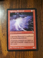 1997 Magic: The Gathering - Tempest Lightning Elemental Obvious signs of play
