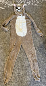 Forever 21 Faux fur one piece zip up Deer Bambi Halloween Costume Pajama's M - Picture 1 of 6