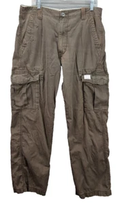 Levi's Men's Cargo Loose Straight Pants Brown 34x36 Baggy Wide Leg Y2K Gorpcore - Picture 1 of 10