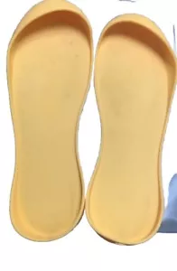 Mahabis Replacement Slipper Soles Size EU 39 Yellow US SIZE 8.5 - Picture 1 of 4