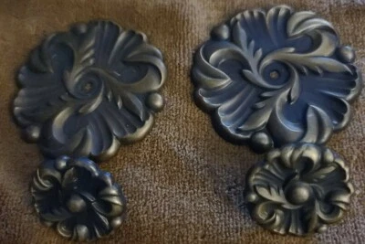 RDCA Brass Hardware Knob Assembly Vintage Drawer Dresser Set of 2 USA  - Image 1 of 4