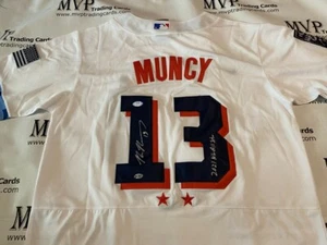 Maglia PSA/DNA Autentica Max Muncy Autografo Lega Nazionale con 2021 NL All-Star - Foto 1 di 3