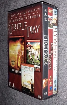 Flywheel/Fireproof/Facing The Giants DVD Sherwood Pictures Triple Play - NEW￼ - Image 1 of 4