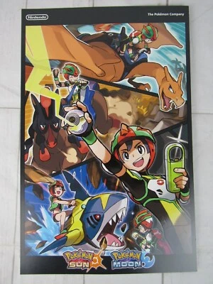 Póster promocional de parada de juego Pokémon Sol y Luna (11 pulgadas) x 17 in.) Foto 1 de 2