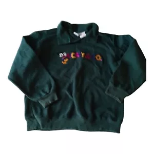 Vintage Mickey & Co Women's Sweatshirt Green L 14 *read for measurements - Picture 1 of 5