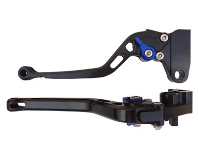 PALANCA DE FRENO DE EMBRAGUE DE MOTOCICLETA AERO LARGA NEGRA AZUL para SUZUKI GSXR 750 2017 L7 Foto 1 de 4