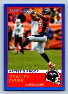 Bradley Chubb Denver Broncos 2019 Score Artist's Proof #'d/35 Football Card #19 - Picture 1 of 2