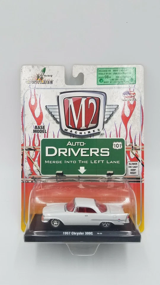 M2 Machines Auto Drivers White Edelbrock 1966 Shelby Gt350 1 64