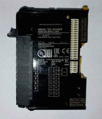 ▀▄▀▄▀  OMRON NX-AD4208 - ANALOG INPUT UNIT  4 to 20 mA  8 POINTS  -  NX AD4208 - Imagen 1 de 2