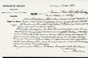 Lettre+Facture+enveloppe timbrée adressées au Baron Edgard de Selys Longchamps - Picture 1 of 3