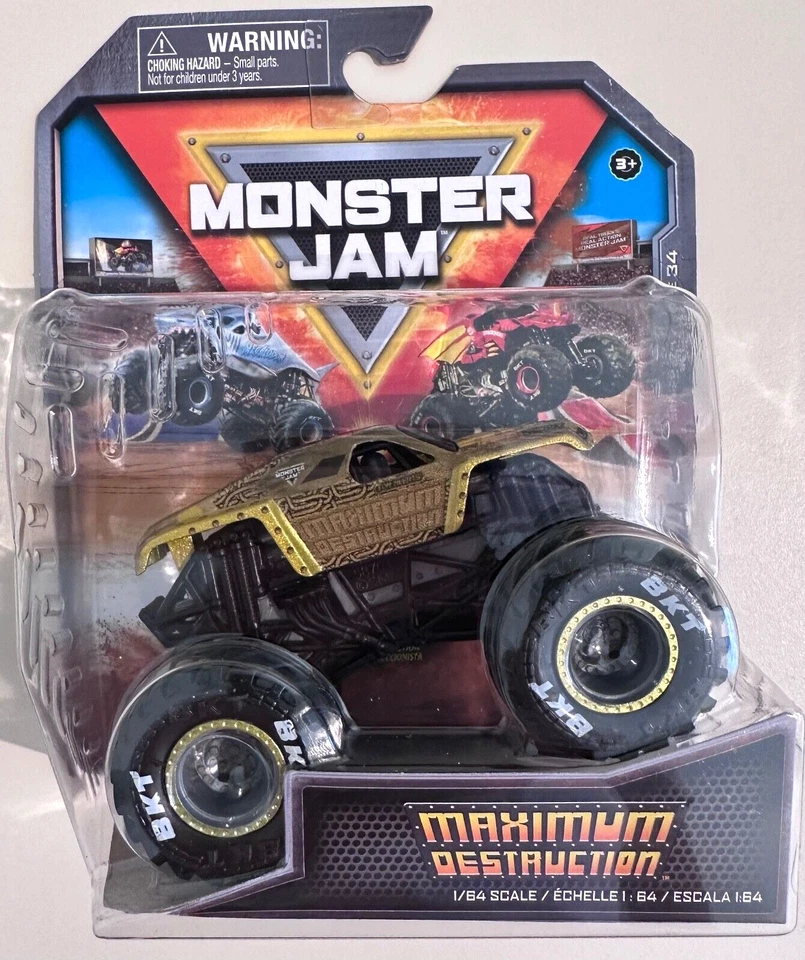NIB Monster Jam Series 34 Maximum Destruction 2024 Truck 1:64 Scale Diecast Toy - Image 1 of 1