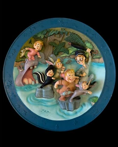 Peter Pan DISNEY 3D COLLECTOR PLATE"WE'RE FOLLWING THE LEADER" Number 1573/7500 - Picture 1 of 12