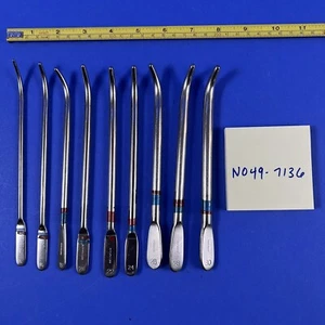 Bard & V. Mueller Van Buren Pediatric Sounds Lot of 9 different sizes - Picture 1 of 6