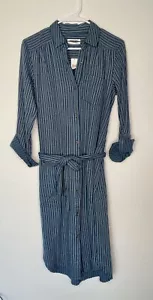 Dress - Anthropologie Navy Marin long sleeve shirt dress women's 4 NWT spring - Picture 1 of 17