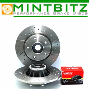 Renault Trafic All Models 01-14 Sports Dimpled Grooved Rear Brake Discs & Pads - Picture 1 of 4