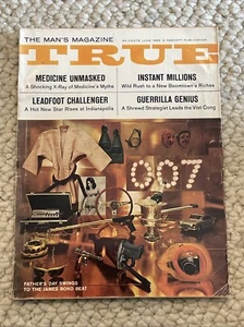 True Magazine June 1966 James Bond Cover 007 ~ Medicine Unmasked ~ Boomtown Rich - Picture 1 of 9
