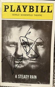 Daniel Craig & Hugh Jackman signed A Steady Rain Playbill. 007 Bond Wolverine - Picture 1 of 5