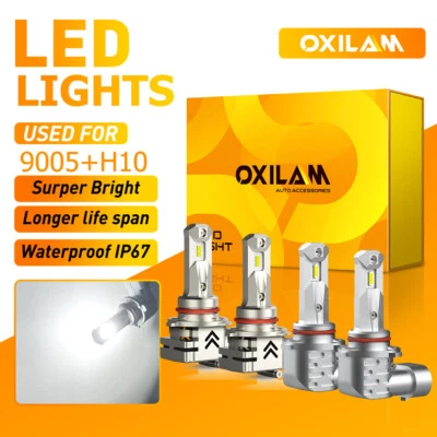 4X 9005+9145 LED Headlight Bulbs For 2011-2022 Ram 5500 4500 3500 2500 1500 — 第 1/4 张图片