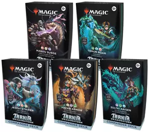 MTG Magic Tarkir: Dragonstorm Commander Deck Set di 5 Mazzi Comandante SIGILLATI!! - Foto 1 di 1