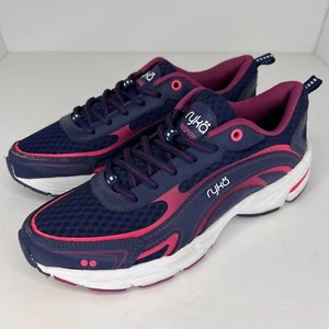 Ryka Womens Purple Solid Cross Mesh Lace Up Low Top Size 7.5 Training Shoes - Picture 1 of 10