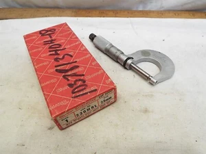 Starrett Satin Chrome 1" Metric Micrometer 230M w/Box Machinist Tool 230MRL 25mm - Picture 1 of 5