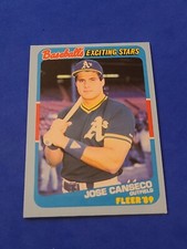 1987 Jose Canseco Fleer #3 Baseball's Exciting Stars