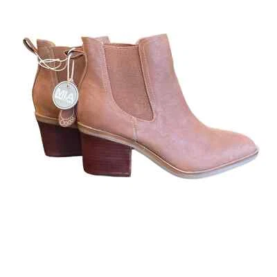 NWT Womens MIA 9.5 Booties Faux Leather Brown Boots - Image 1 of 4