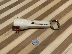 Vintage Beer Pop Bottle Opener w/built In Caps Transcon Lines Trucking Trucks - Picture 1 of 5