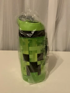 Zak! Leak Proof 16oz Green Minecraft Water Bottle Beverage Sipper - Picture 1 of 12