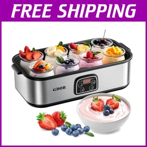 Versatile Yogurt Maker - Digital Control, 8 Servings, BPA-Free & Durable Design - Picture 1 of 8