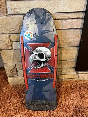 De colección OG Raro Tony Hawk Azul Tamaño Completo Tabla de Monopatín Powell Peralta Zorlac Foto 1 de 4