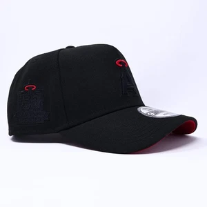 NEW Black Los Angeles Angels 50th Anniversary 9Forty New Era Adjustable Snapback - Picture 1 of 5