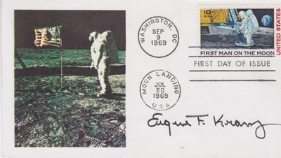 Gene KRANTZ (1933)  orig. sign. vintage  1969 APOLLO MOON  FDC / AUTOGRAPH - Bild 1 von 2