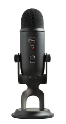 Blue Yeti USB Desktop Streaming Podcasting Microphone Black for Recording - New - Image 1 of 4