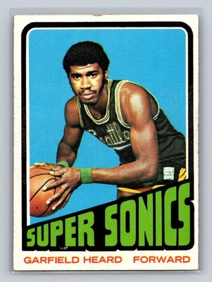 Garfield Heard 1972-73 Topps RC Rookie #98 Seattle SuperSonics - Image 1 of 2