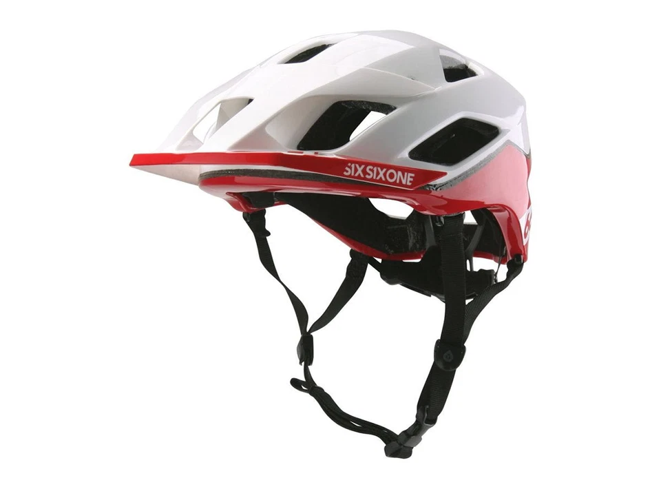 661 Evo AM Patrol MTB Helmet - White-Red - Image 1 of 3