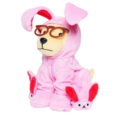 A CHRISTMAS STORY CRIING BASTONES PELUCHE PERRO CONEJITO ROSA EDICIÓN LIMITADA SELLADO NUEVO EN CAJA Foto 1 de 3