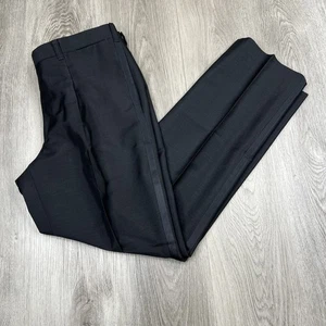 Brioni Tuxedo Dress Pants Mohair Wool Blend Mens Size 51R Inseam 30” Black - Picture 1 of 19