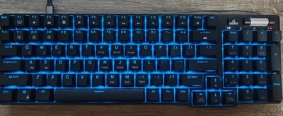 RK ROYAL KLUDGE Swappable Mechanical Keyboard Blue Backlight RK96 - Black - Image 1 of 4